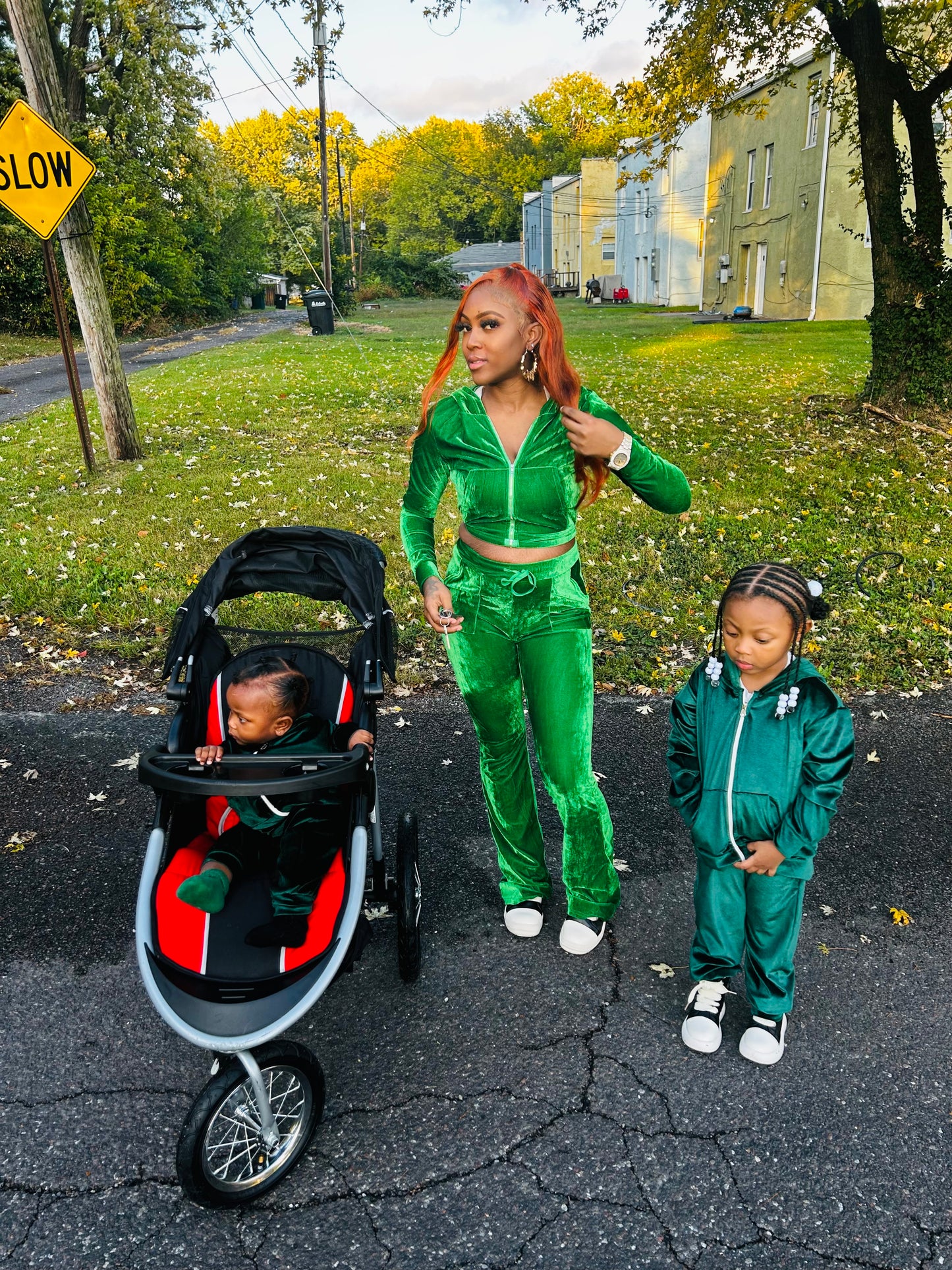 Go Getter Velour Velvet Set Mom And Mini Me