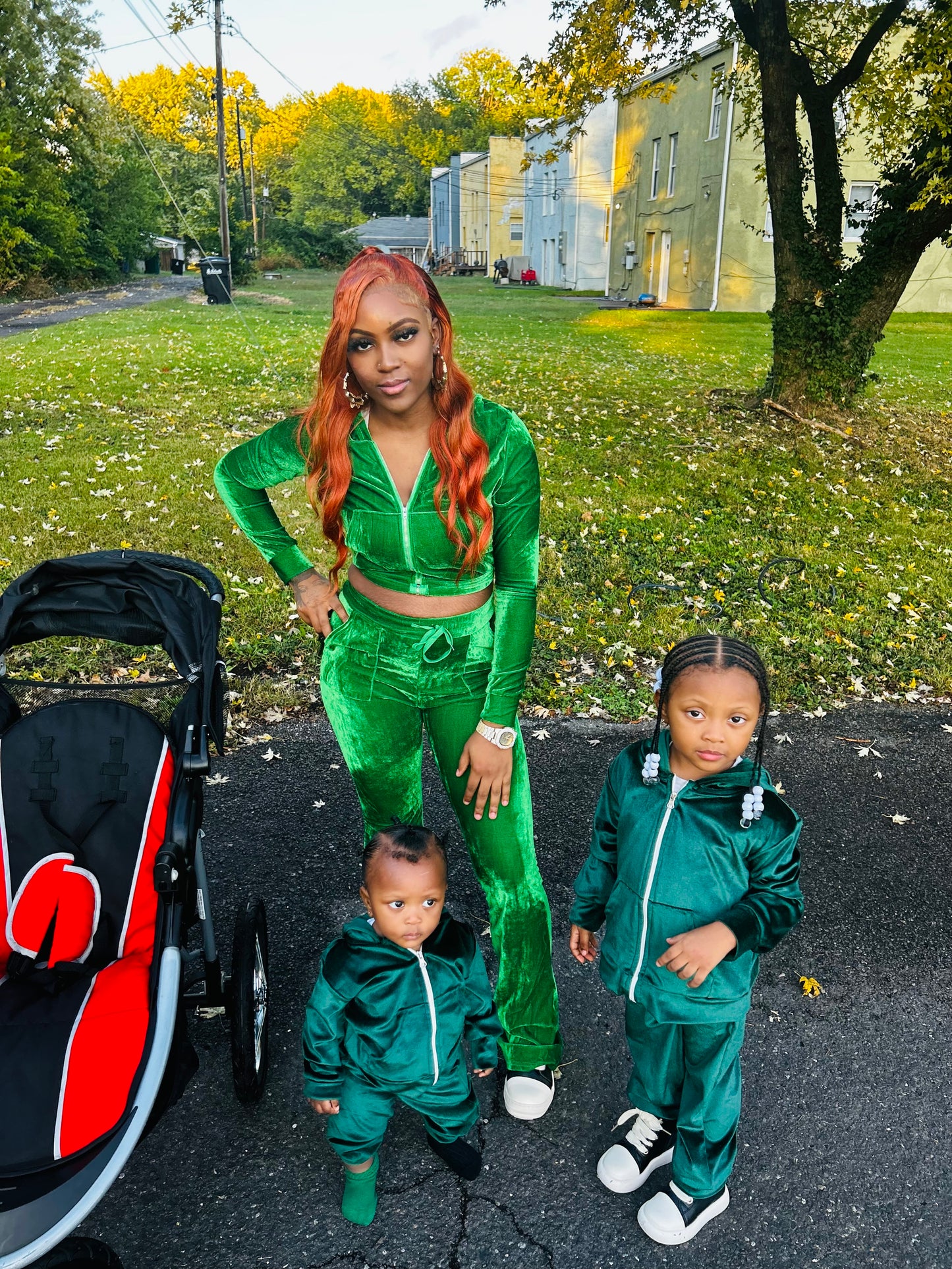 Go Getter Velour Velvet Set Mom And Mini Me