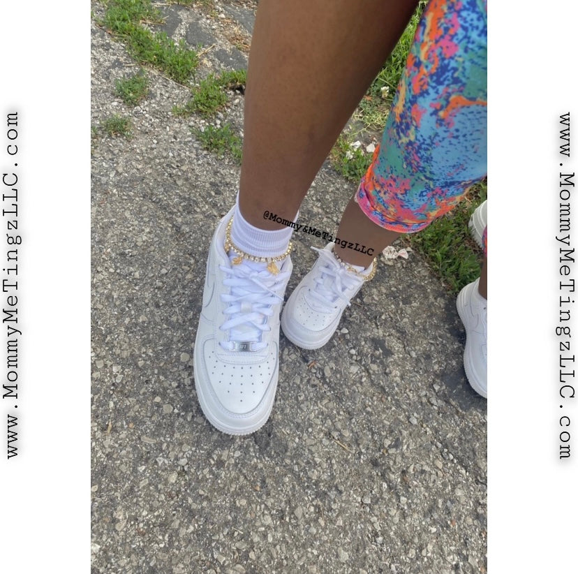 They See Me Shine Butterfly Ankle Bracelet Mini And Mom