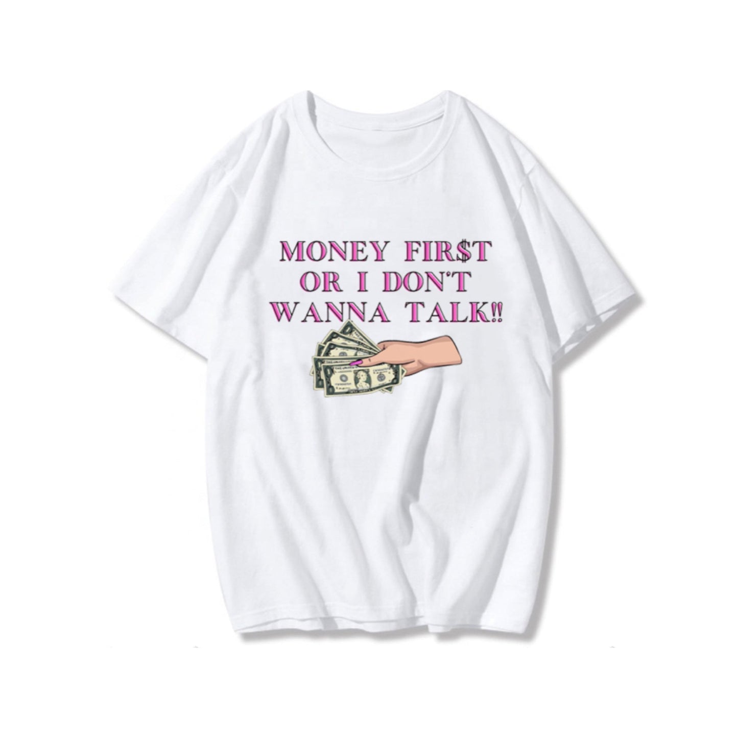 Money First Graphic T-Shirt Mini And Adult
