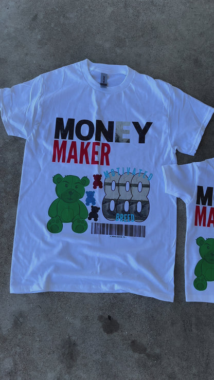Money Maker 888 Graphic Streetwear TShirt Adult And Mini Me Unisex